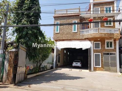 Myanmar real estate - for rent property - No.4422 - Decorated two storey landed house with big office option or guest-house option for rent in Hlaing! - house view 