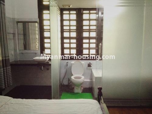 Myanmar real estate - for rent property - No.4423 - Serviced Condominium room for rent in Kamaryut! - master bedroom