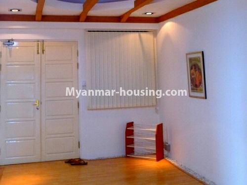 Myanmar real estate - for rent property - No.4425 - A Condominium room with full amenities in Bahan! - main door