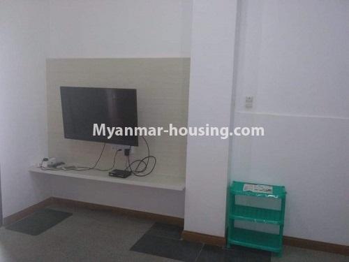 Myanmar real estate - for rent property - No.4429 - Nar Nat Taw Serviced Condominium room for rent in Kamaryut! - anothr view of living room