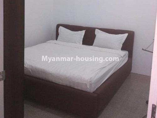 ミャンマー不動産 - 賃貸物件 - No.4429 - Nar Nat Taw Serviced Condominium room for rent in Kamaryut! - master bedroom