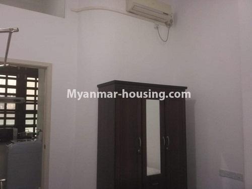 缅甸房地产 - 出租物件 - No.4429 - Nar Nat Taw Serviced Condominium room for rent in Kamaryut! - another view of master bedroom