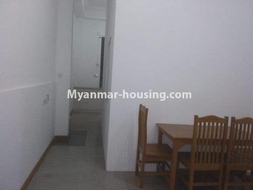 缅甸房地产 - 出租物件 - No.4429 - Nar Nat Taw Serviced Condominium room for rent in Kamaryut! - dining area