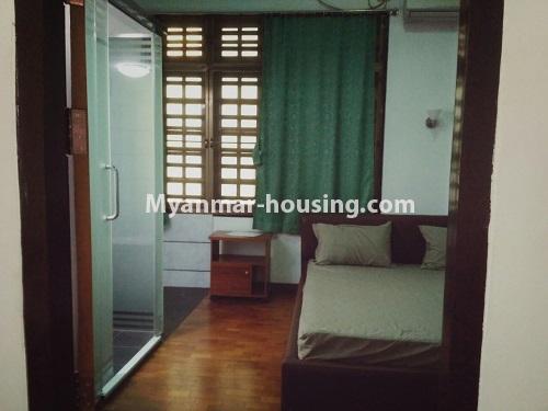 ミャンマー不動産 - 賃貸物件 - No.4432 - Serviced Condominium room between Junction Square and Hledan Centre for rent in Kamaryut! - master bedroom