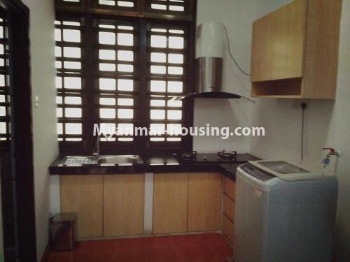 Myanmar real estate - for rent property - No.4432 - Serviced Condominium room between Junction Square and Hledan Centre for rent in Kamaryut! - kitchen