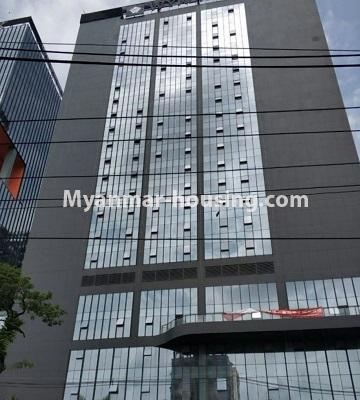 ミャンマー不動産 - 賃貸物件 - No.4433 - Kantharyar Residential Condominium room in nice area, Mingalar Taung Nyunt! - building view