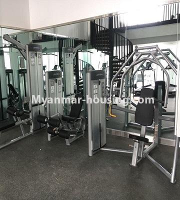 ミャンマー不動産 - 賃貸物件 - No.4433 - Kantharyar Residential Condominium room in nice area, Mingalar Taung Nyunt! - gym