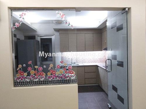 Myanmar real estate - for rent property - No.4434 - Royal Yaw Min Gyi condominium room with facilities in Downtown! - Kitchen