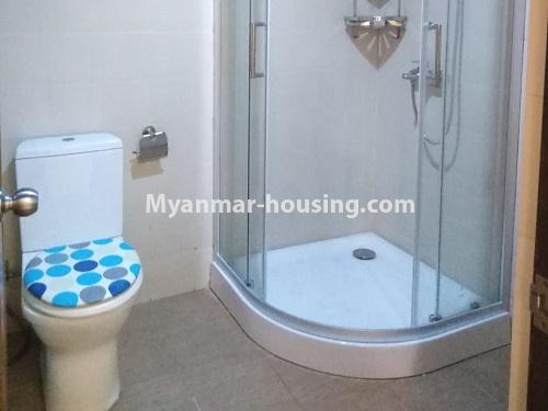 Myanmar real estate - for rent property - No.4434 - Royal Yaw Min Gyi condominium room with facilities in Downtown! - bathroom 1