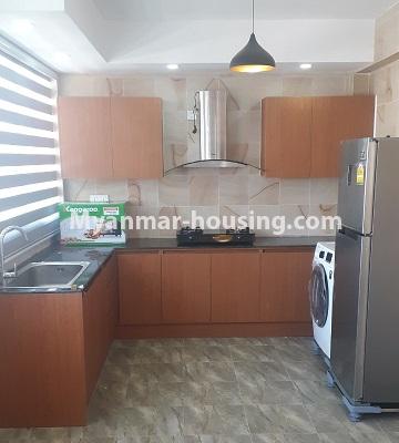 Myanmar real estate - for rent property - No.4435 - Pent house with nice view and will full facilities for rent in Sin Oh Tan, Latha! - kitchen