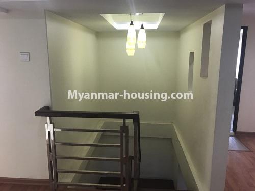 Myanmar real estate - for rent property - No.4437 - White Cloud Condominium room with standard decoration for rent in Batahtaung! - stairs