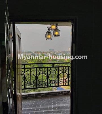 Myanmar real estate - for rent property - No.4438 - Nawarat Condominium building with full facilities for rent in Kamaryut! - balcony
