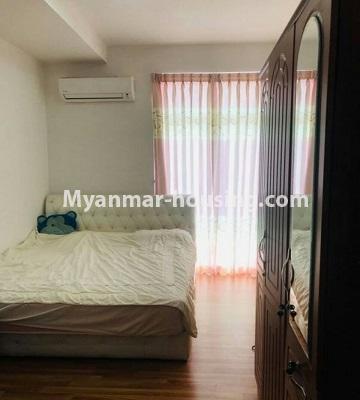 缅甸房地产 - 出租物件 - No.4439 - New condominium room with full facilities in Sanchaung! - bedroom 1