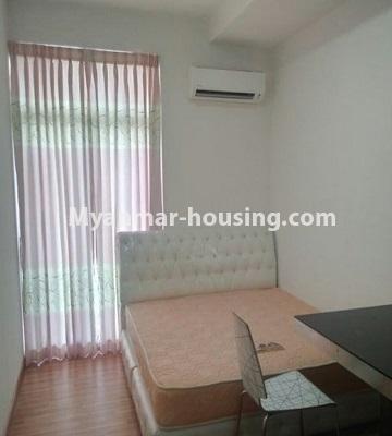 Myanmar real estate - for rent property - No.4439 - New condominium room with full facilities in Sanchaung! - bedroom 2