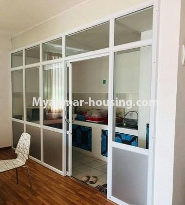 Myanmar real estate - for rent property - No.4439 - New condominium room with full facilities in Sanchaung! - kitchen 