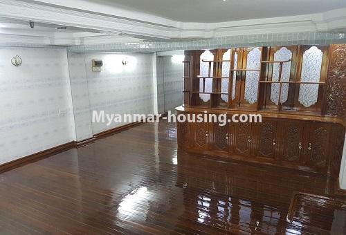 Myanmar real estate - for rent property - No.4441 - Two level apartment for offive option or residential option for many staff for rent in Downtown!  - ္second floor hall view