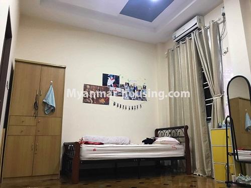 Myanmar real estate - for rent property - No.4443 - Newly built three storey landed house for rent near Hlaing Thar Yar Industrial Zone! - another bedroom