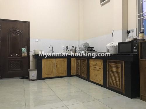 Myanmar real estate - for rent property - No.4443 - Newly built three storey landed house for rent near Hlaing Thar Yar Industrial Zone! - kitchen