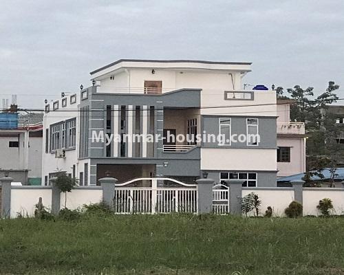 Myanmar real estate - for rent property - No.4443 - Newly built three storey landed house for rent near Hlaing Thar Yar Industrial Zone! - another view of house