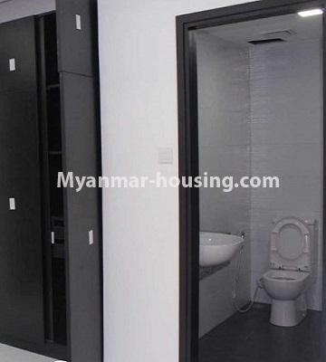 Myanmar real estate - for rent property - No.4444 - New condominium room in Kanbawza Tower for rent on Pyay road, Myaynigone! - compound bathroom