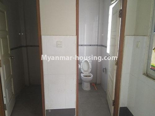 Myanmar real estate - for rent property - No.4445 - Three Sorey Landed house for rent in Baw Ga Street, North Dagon! - compound toilet