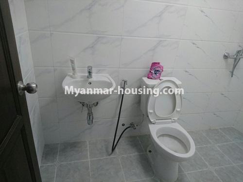 Myanmar real estate - for rent property - No.4446 - New condominium room in Sanchaung Garden Residence for rent in Sanchaung!  - bathroom 1