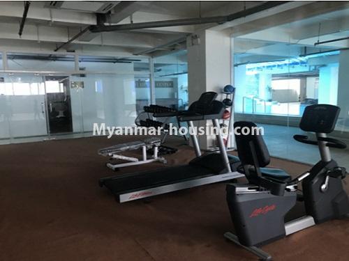 Myanmar real estate - for rent property - No.4450 - Luxurious condominium room for rent in Hlaing! - gym