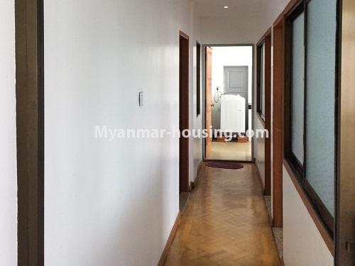 ミャンマー不動産 - 賃貸物件 - No.4451 - Decorated Condominium room for rent in China Town, Lanmadaw - corridor
