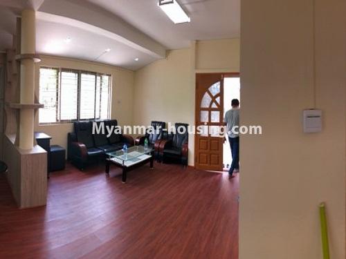 Myanmar real estate - for rent property - No.4454 - Two houses for rent in Hlaing! - Living room view