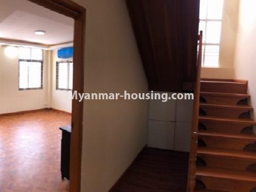 缅甸房地产 - 出租物件 - No.4454 - Two houses for rent in Hlaing! - stairs view