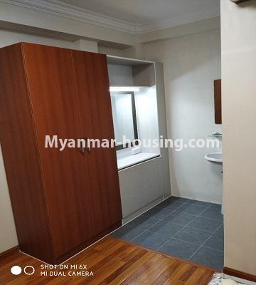 Myanmar real estate - for rent property - No.4456 - Penthouse with beautiful decoration and full furniture for rent in the Heart of Yangon! - wardrobe in bedroom