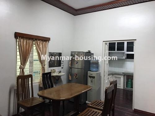 缅甸房地产 - 出租物件 - No.4457 - Landed house with five master bedrooms for rent in Kamaryut! - dining area