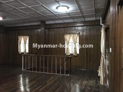 ミャンマー不動産 - 賃貸物件 - No.4457 - Landed house with five master bedrooms for rent in Kamaryut! - another view of upstairs living room