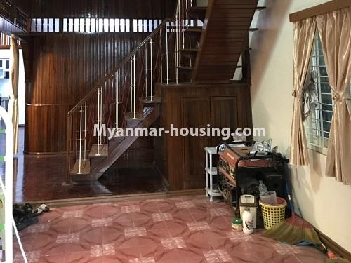 Myanmar real estate - for rent property - No.4457 - Landed house with five master bedrooms for rent in Kamaryut! - downstairs view