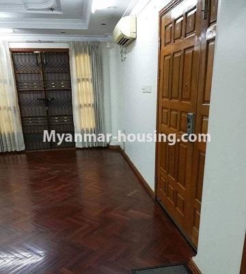 Myanmar real estate - for rent property - No.4461 - Large Apartment room for office option in Thin Gann Gyun! - bedroom