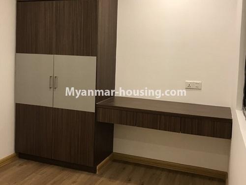 Myanmar real estate - for rent property - No.4464 - Furnished condominium room for rent on Parami Road, Hlaing Township. - bedroom 2