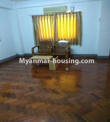 Myanmar real estate - for rent property - No.4465 - An apartment for rent in Bo Moe Street in Sanchaung! - another view of living room