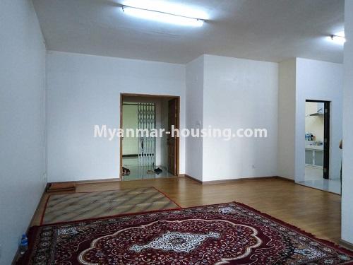 Myanmar real estate - for rent property - No.4470 - Hledan Centre Condominium room for rent in Hledan Junction! - living room