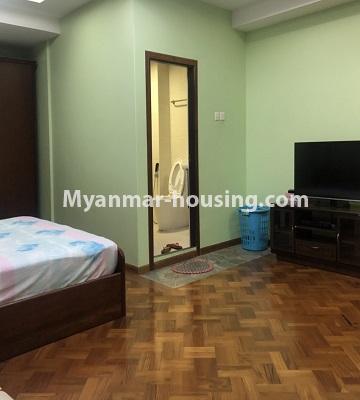 Myanmar real estate - for rent property - No.4471 - Decorated ground floor for residence in Yaw Min Gyi Area, Dagon! - master bedroom 1
