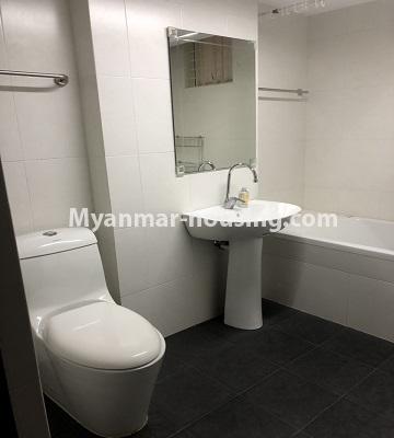 Myanmar real estate - for rent property - No.4471 - Decorated ground floor for residence in Yaw Min Gyi Area, Dagon! - bathroom 1