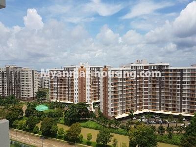 缅甸房地产 - 出租物件 - No.4473 - Studio room with standard decoration in Glaxy Tower for rent, Star City, Thanlyin! - another outside view from the balcony