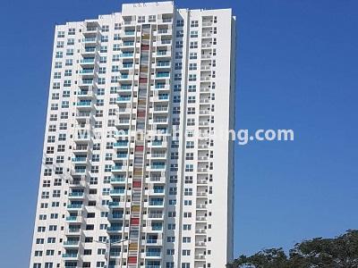 ミャンマー不動産 - 賃貸物件 - No.4473 - Studio room with standard decoration in Glaxy Tower for rent, Star City, Thanlyin! - upper view of the building