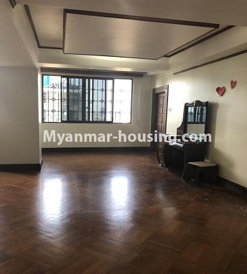 Myanmar real estate - for rent property - No.4474 - Decorated condominium room for office or residence or both in Pearl Condo, Bahan! - entrance main door