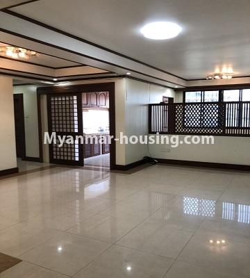 Myanmar real estate - for rent property - No.4474 - Decorated condominium room for office or residence or both in Pearl Condo, Bahan! - large hall space