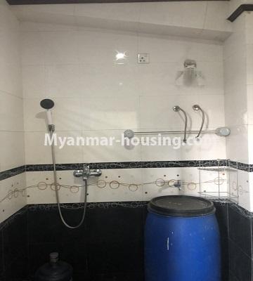 Myanmar real estate - for rent property - No.4474 - Decorated condominium room for office or residence or both in Pearl Condo, Bahan! - bathroom 2