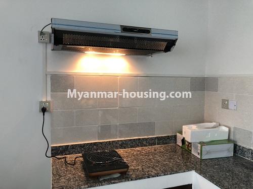 缅甸房地产 - 出租物件 - No.4475 - Furnished room in Sanchaung Garden Condominium for rent in Sanchaung! - another view of kitchen