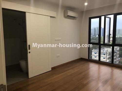 缅甸房地产 - 出租物件 - No.4480 - Myat Mingalar Condominium room for rent in Sanchaung! - master bedroom 1