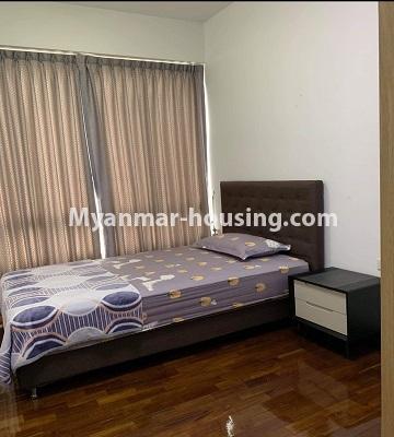 Myanmar real estate - for rent property - No.4481 - Kan Thar Yar Residential Condominium room for rent near Kan Daw Gyi Park! - bedroom 1