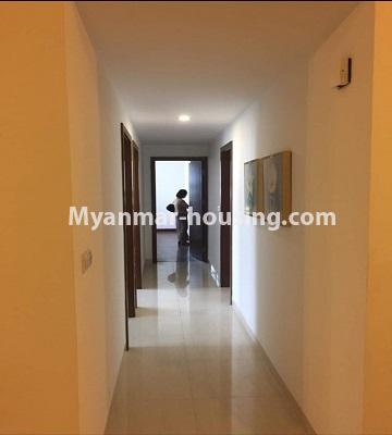 ミャンマー不動産 - 賃貸物件 - No.4481 - Kan Thar Yar Residential Condominium room for rent near Kan Daw Gyi Park! - corridor