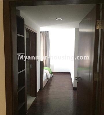Myanmar real estate - for rent property - No.4481 - Kan Thar Yar Residential Condominium room for rent near Kan Daw Gyi Park! - another view of master bedroom